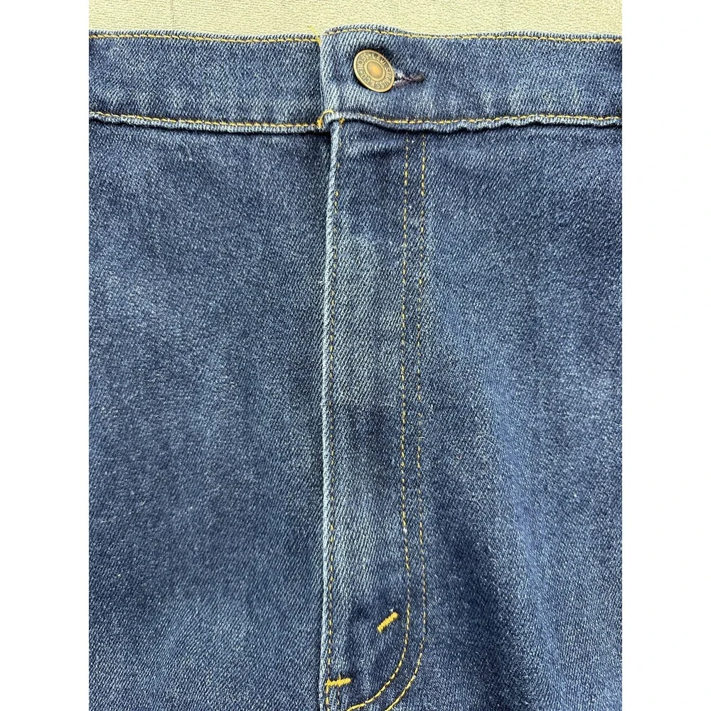Vintage Levis Jeans Mens 42x32 Actual 39x30 Dark Blue Straight Leg USA Red Tag